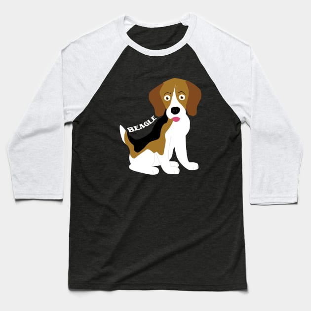 Beagle Beagle Baseball T-Shirt by acurwin